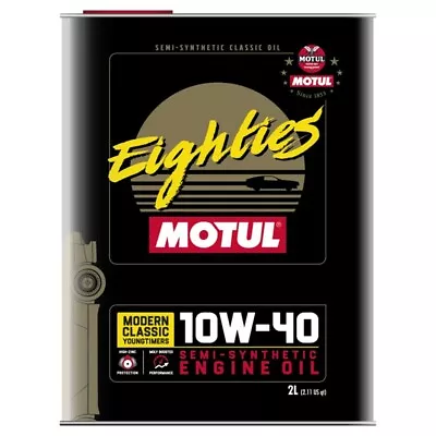 Motul CLASSIC EIGHTIES 10W40 Semi-Synthetic  2L Engine Motor Oil 1 X 2L • $22.95