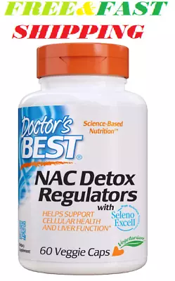 Doctor's Best NAC Detox Regulators With Seleno Excell Non-GMO Vegetarian Soy • $7.45