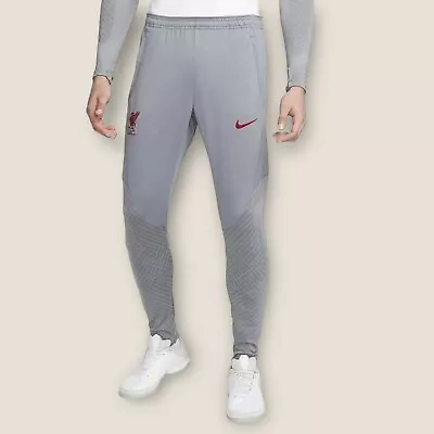 Nike Men’s Liverpool FC Dri-Fit Strike Football Pants Grey Size XL [DR4736-084] • $87.03