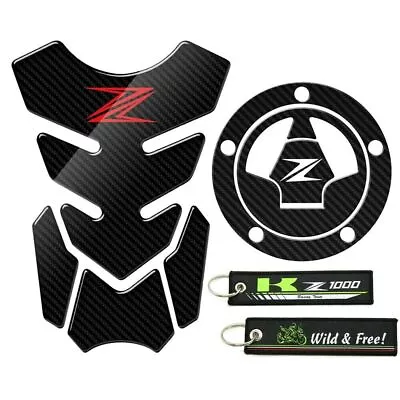 3D Decal Gas Tank Pad Protector Sticker Fish Bone For Z900 Z800 Z750 Z650 Z1000 • $31.34