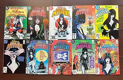 ELVIRA #1 To #9 DC Comic Books + Special #1 From 1986 In NM-......ONLY $29.95! • $32