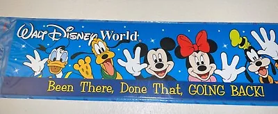 Vtg Walt Disney World Car Magnet Bumper Sticker Been There Done That Going Back • $17.99
