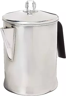 Heavy Duty Stove Top Percolator Coffee Pot Maker Aluminum Steel 9-Cup. 3-Day • $21.40