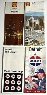 DETROIT MICHIGAN ~ Lot Of Road Maps 1960s • $4.99