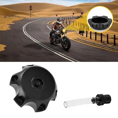 Gas Fuel Tank Cap For Motor Honda Suzuki Kawasaki Motorcycle ATV Aluminum BLACK • $12.99