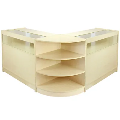 £574.99 • Buy Shop Retail Counters Maple Display Storage Cabinets Jewellery Showcase Libra