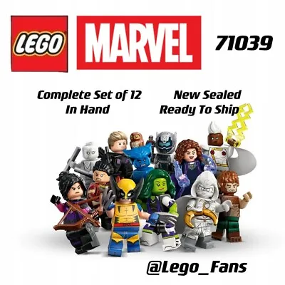 LEGO 71031 71039 Marvel Series 1&2 🔥Complete Set Of 24 🔥Minifigures IN HAND • $421.01