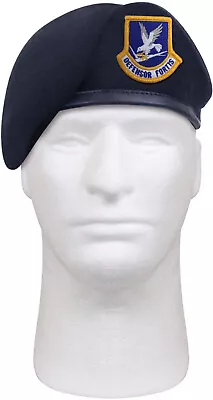 Midnight Blue Inspection Ready Beret US Air Force USAF Flash Defensor Fortis • $27.99