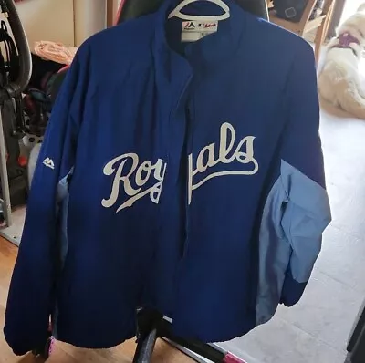 Kansas City Royals Majestic Authentic Collection Fleece Lined Jacket XL • $22.99