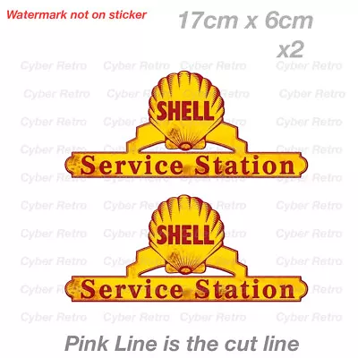 Shell Service Station Vintage Retro Rusty Old Sign Car  Vinyl  Sticker  • $7.20