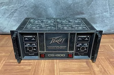 UNTESTED Vintage Peavey Model CS-800 2-Channel Commercial Series Power Amplifier • $199.99