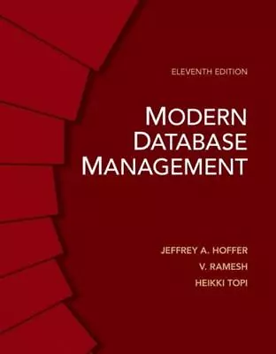 Modern Database Management By V. Ramesh Jeffrey Slater Jeffrey A. Hoffer... • $5