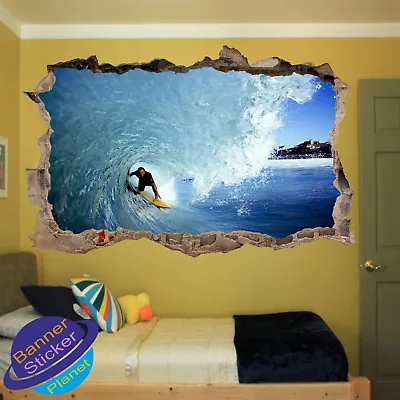 £15.99 • Buy Surf Surfer Ocean Sea Wave Wall Sticker 3d Art Poster Mural Decal Xh8