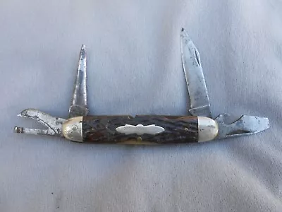 Vintage Winchester Trademark Made In Usa 4950 Scout Pocketknife • $34