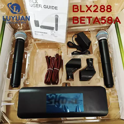 BLX288/BETA58A UHF Wireless Microphone System Handheld Vocal Mics W/Receiver • $230