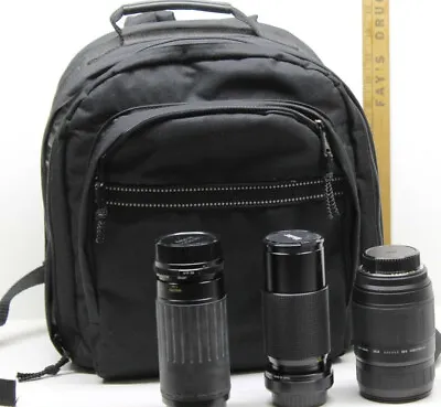 2 Vivitar Promaster Spectrum 7 Macro Photo Lens+Tamron Tele-Macro + Shoulder Bag • $52.79
