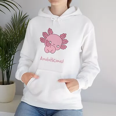 Cute Kawaii Axolotl Hoodie Sweatshirt Adorable Harajuku Funny Japanese Korean • £25.50