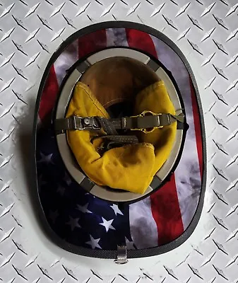 Salty USA American Flag Fire Helmet Wrap Brim Trim • $39.99