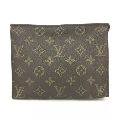 Louis Vuitton Monogram Poche Toilette 19 Cosmetics Pouch Purse/3Y0481 • £0.80