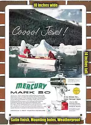 Metal Sign - 1954 Mercury Mark 20 Boat Motors- 10x14 Inches • $24.61