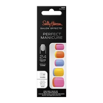 Sally Hansen Salon Effects Perfect Manicure 24 Square Press On Nails Get Mod • $10.69