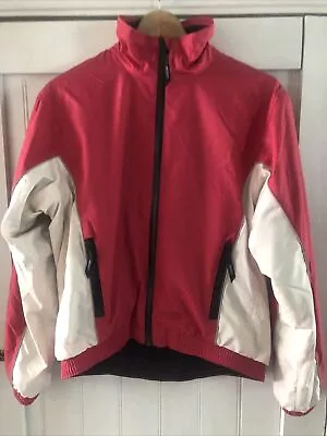 Musto Performance Outdoors Jacket Size 12 Pink White Womens • £14