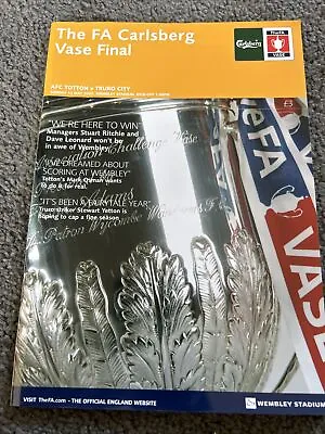 £1 • Buy AFC Totton V Truro City Fa Carlsberg Vase Final 13th May 2007