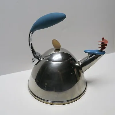 Michael Graves  Spinning Whistle Teakettle Teapot 18/10 Stainless Steel Used • $59.99