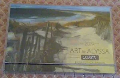 Coastal Art By Alyssa-Desktop 2019 Calendar W/Easel Frame*Suitable 4 Framing*NEW • $4.99