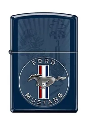 Zippo Lighter- Personalized Message Engrave For Ford Mustang Navy Matte #Z5041 • $43.95
