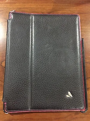 $14.95 • Buy VAJA Case For IPad 2 & 3 - Leather - Excellent Condition - Black & Pink
