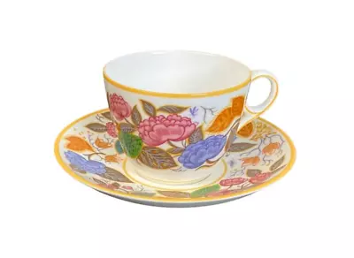 MINTON ARCHIVES Teacup Saucer Set #130 ROYAL DOULTON ENGLAND Floral • $36.50