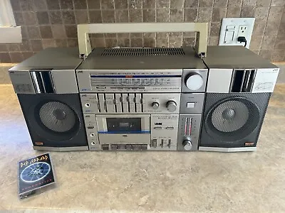 JVC PC-11 Cassette Stereo System Boombox Ghettoblaster 1980's With Handle • $280.80