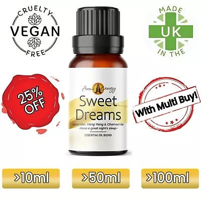 Sweet Dreams Essential Oil (Lavender Ylang Camomile) Essential Oils For Sleep • £0.99