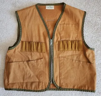 Vintage SafTbak Hunting Vest Brown Size M-L (?) Pride Zipper • $19.99