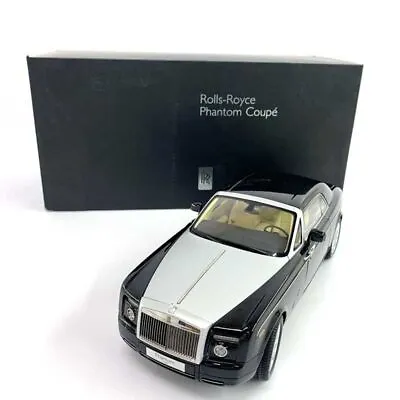Kyosho 1/18 Rolls Royce Phantom Coupe Diamond Black Figure Yamashiro Store U555 • $475.21