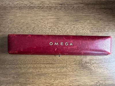Vintage Omega Watch Empty Box Red Color Switzerland Made • $14.99