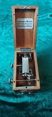 Vintage LEHMANN & MICHELS Laboratory Equipment Ticking Pendulum ? Boxed Working • $199