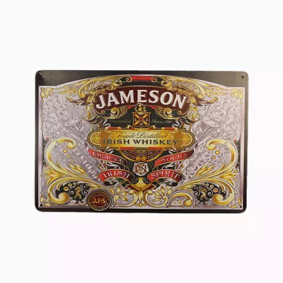 Tin Sign JAMESON IRISH WHISKEY Sprint Drink Bar Whisky Rustic Look • $9.75