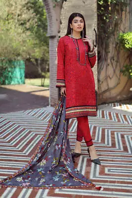 Lakhany 3 Piece Unstitched Komal Printed Lawn Suit - KP-2022-A • £23.99