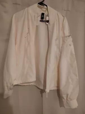 Adidas Cream Bomber Jacket XS • $30