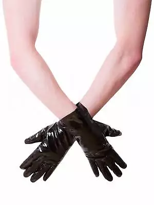 Honour PVC Short Gloves In Black • £21.99