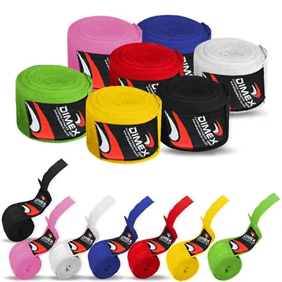 Boxing Hand Wraps Hook & Loop Cotton Bandage Fist Protective Inner Gloves  • £3.99