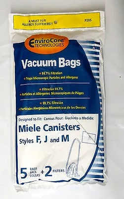 ENVIROCARE 10 Miele FJM Micro Filtration Vacuum Bags 4 Filters  • $14.99