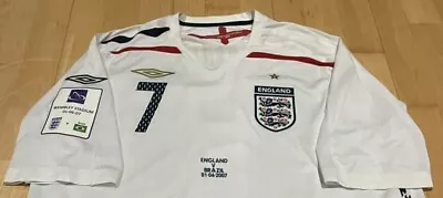 Limited Edition England Shirt Beckham 2007 Brazil Wembley Man United Umbro XL • £89.95