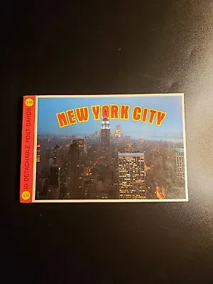 Vintage New York City Booklet Of 10 Detachable Postcards World Trade Center  • $15