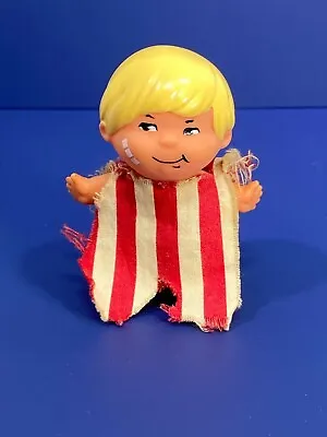 Vtg 1970 Mattel Small Shots Blonde Boy Bandage On Cheek Red White Cape NO Skates • $17.10