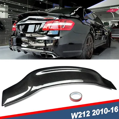 For Benz W212 E350 E550 E63 2010-16 R Style Rear Trunk Spoiler Wing Carbon Color • $92.99