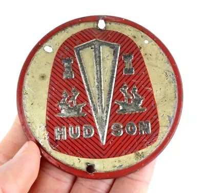 $35 • Buy Vintage Wheaties Cereal 1950's Hudson Car Badge Round Emblem Tin Premium Prize
