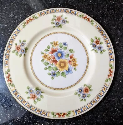 Vintage Lenox  CLAREMONT  Salad Plate: Gold Trim Floral Pattern 8.3  USA • $8